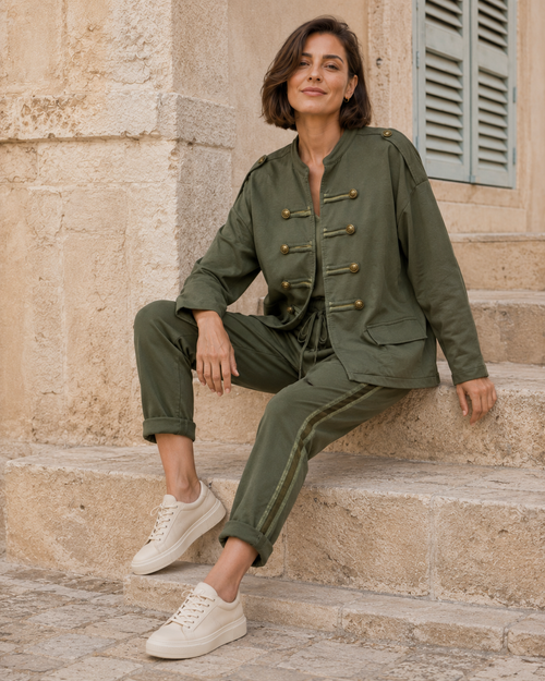 BLAZER ALGODÓN-KHAKI