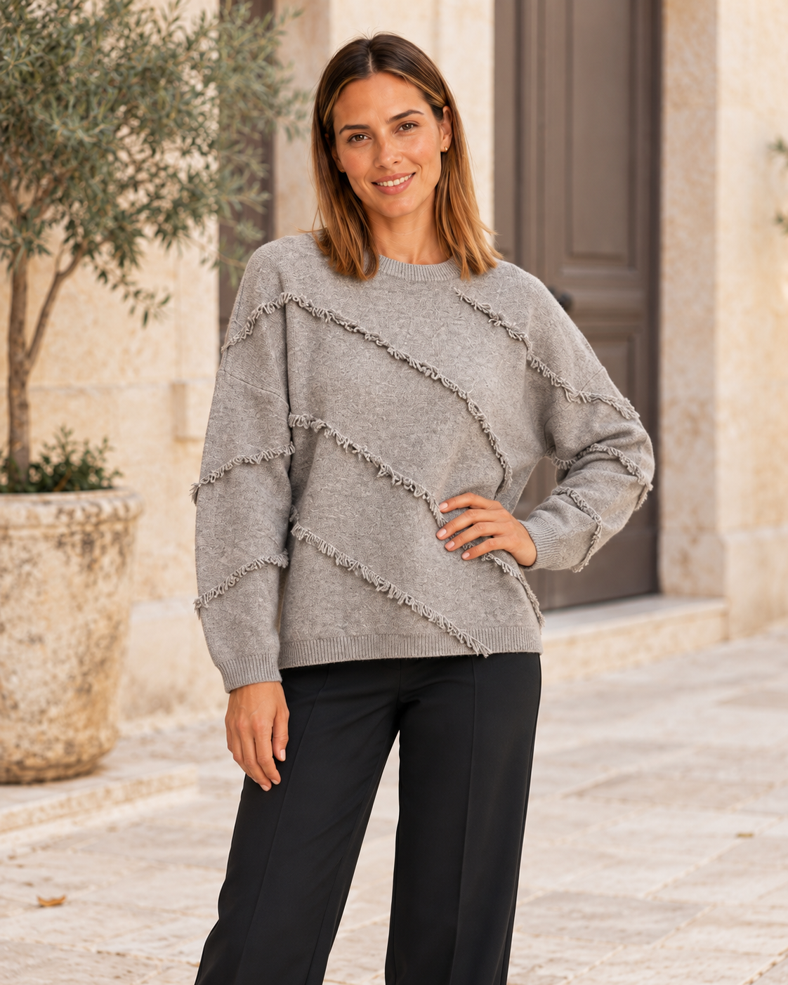 JERSEY  FLECOS-GRIS
