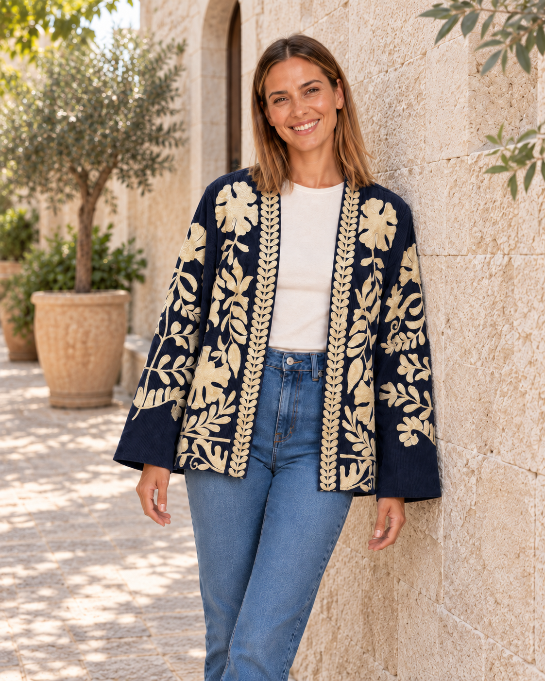 CHAQUETA PANA-AZUL