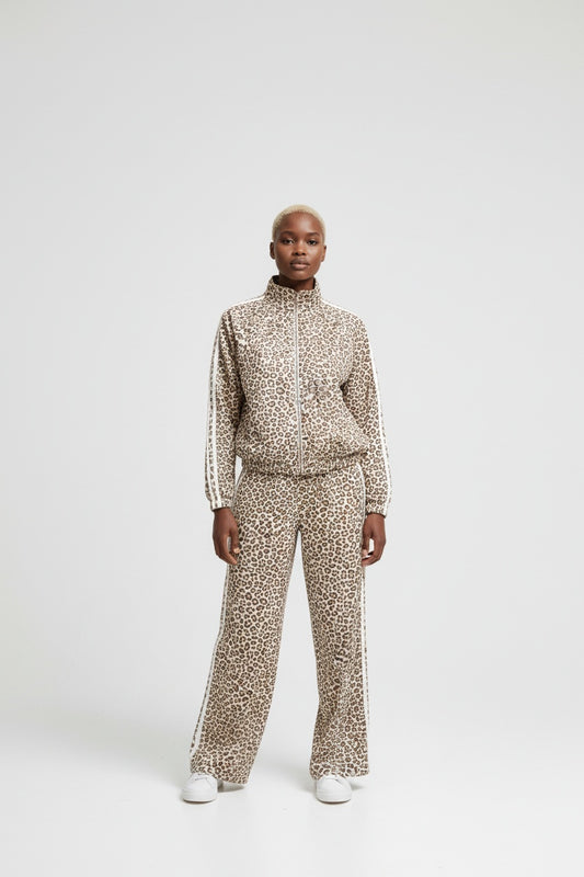 CHÁNDAL ANIMAL PRINT MANGA LARGA-BEIGE