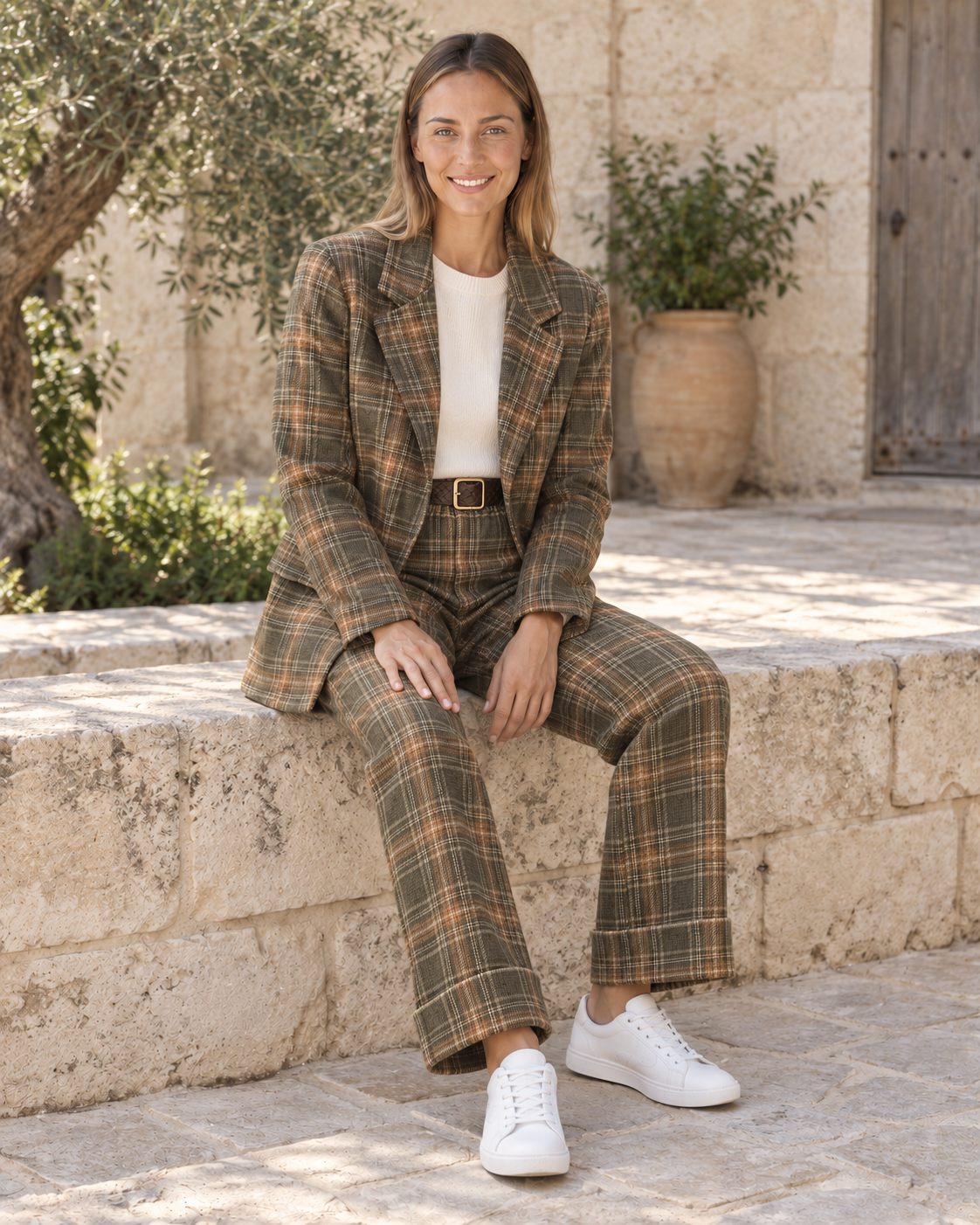 BLAZER CUADROS-VERDE