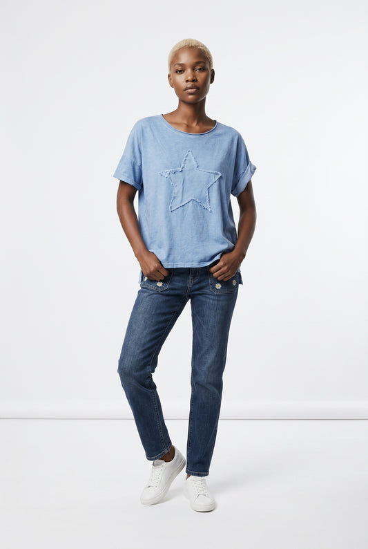 CAMISETA ESTRELLA-AZUL