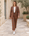 BLAZER CUADROS-TEJA