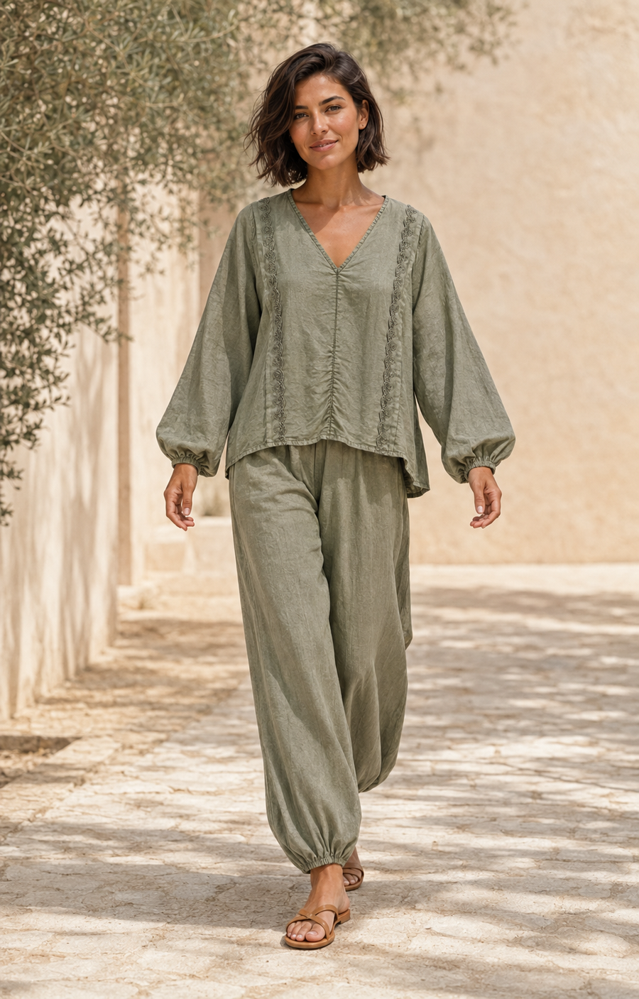 BLUSA TEN-KHAKI