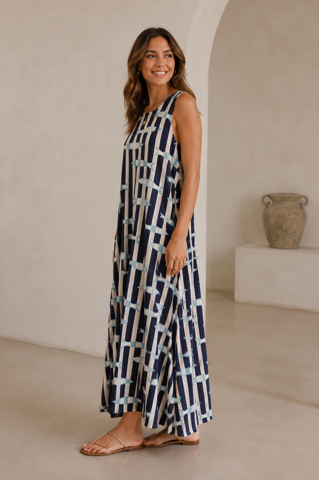 VESTIDO FISH- AZUL MARINO