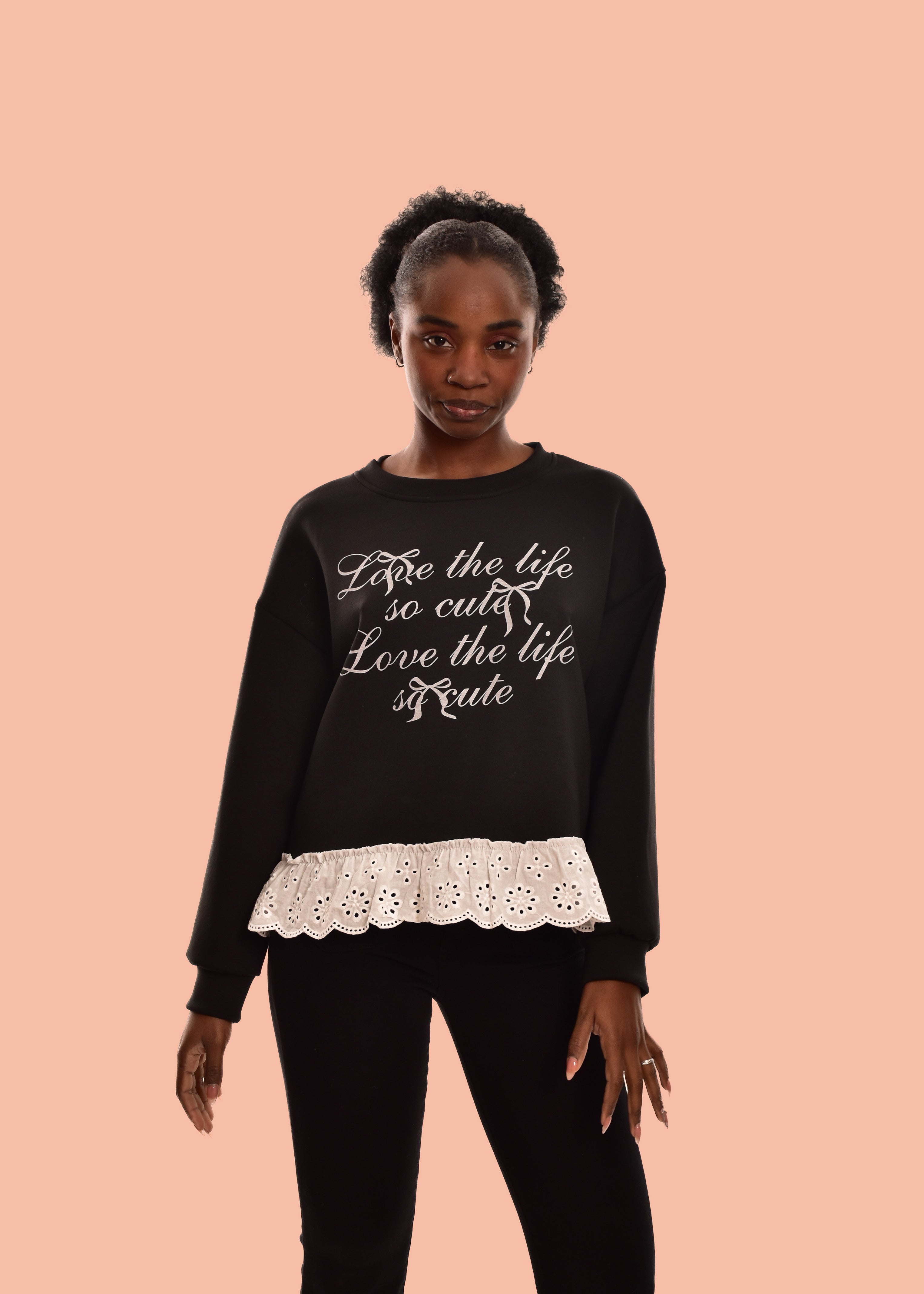 SUDADERA LIFE-NEGRA