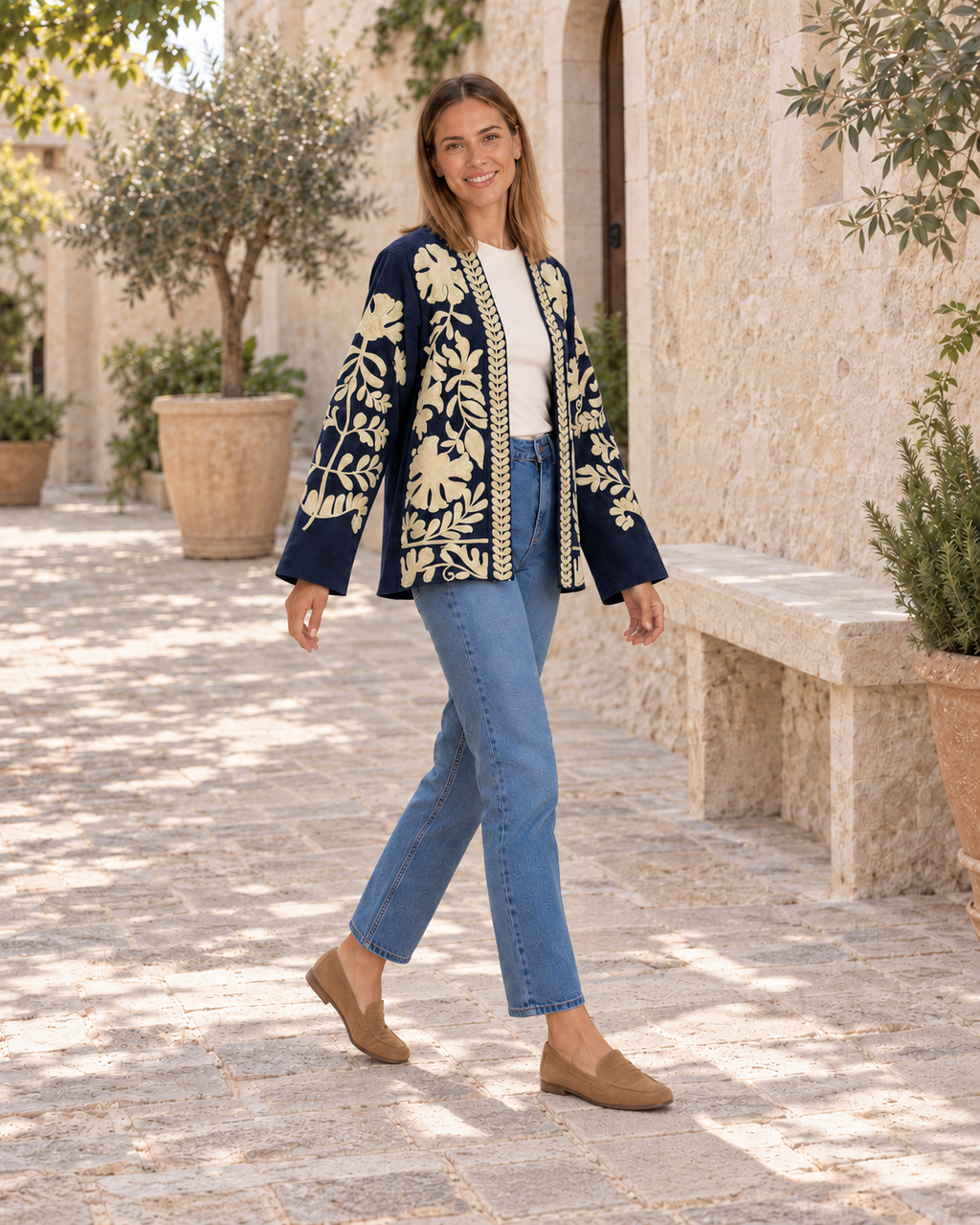 CHAQUETA PANA-AZUL