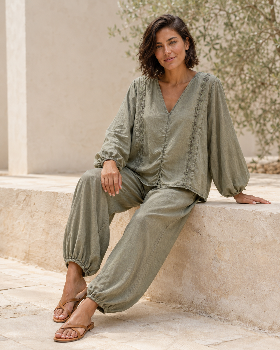 BLUSA TEN-KHAKI