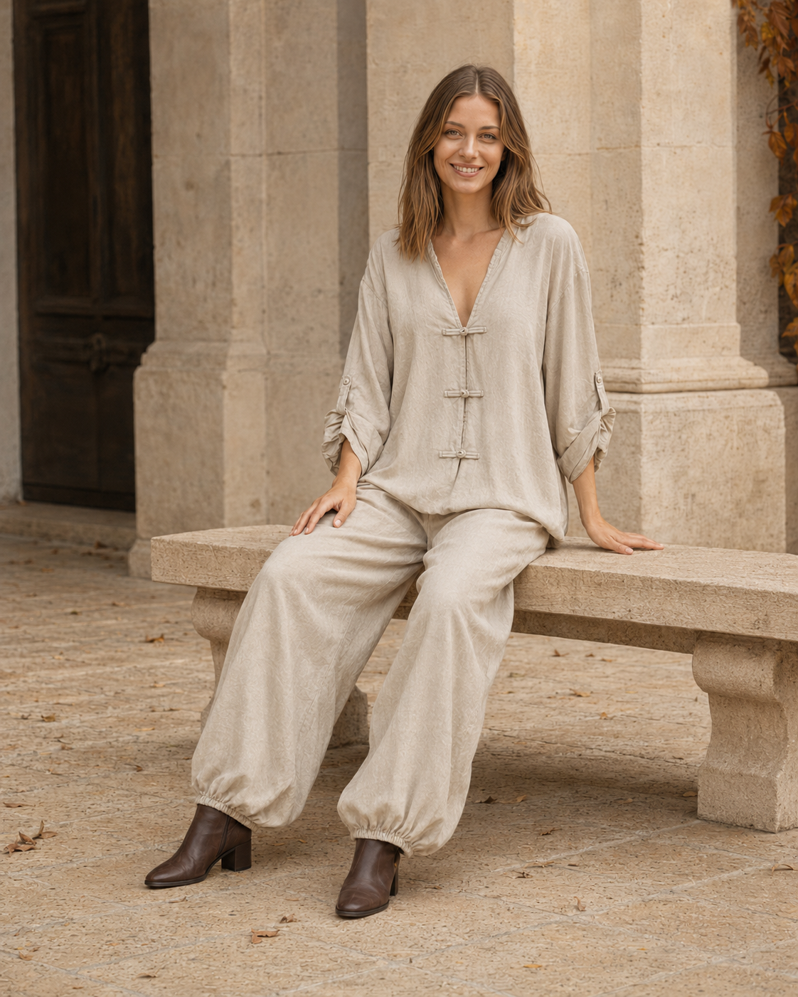 BLUSA JAPO-BEIGE