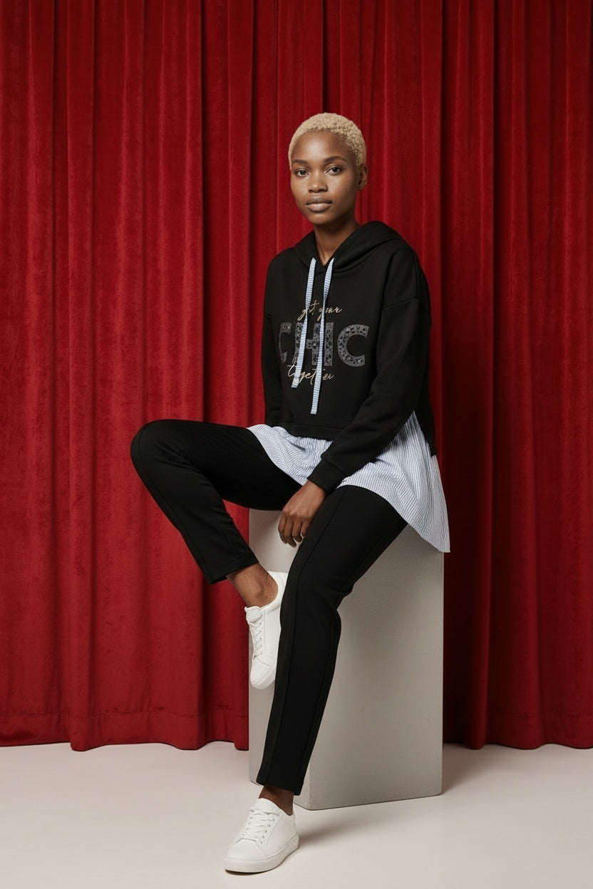 SUDADERA CHIC-NEGRA