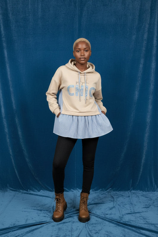 SUDADERA CHIC-BEIGE