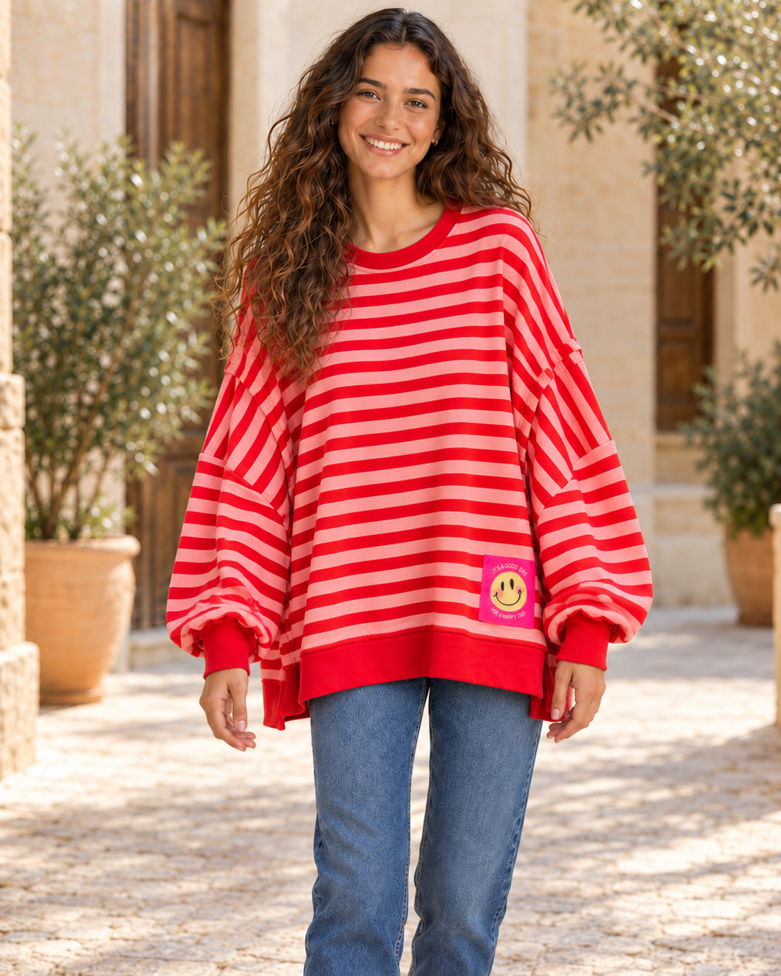 SUDADERA AZARO-ROJA