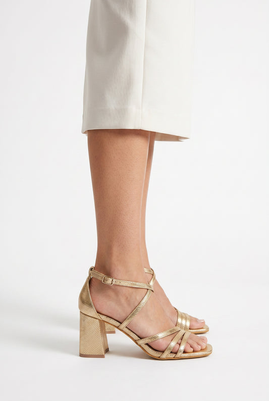 SANDALIAS DORADAS