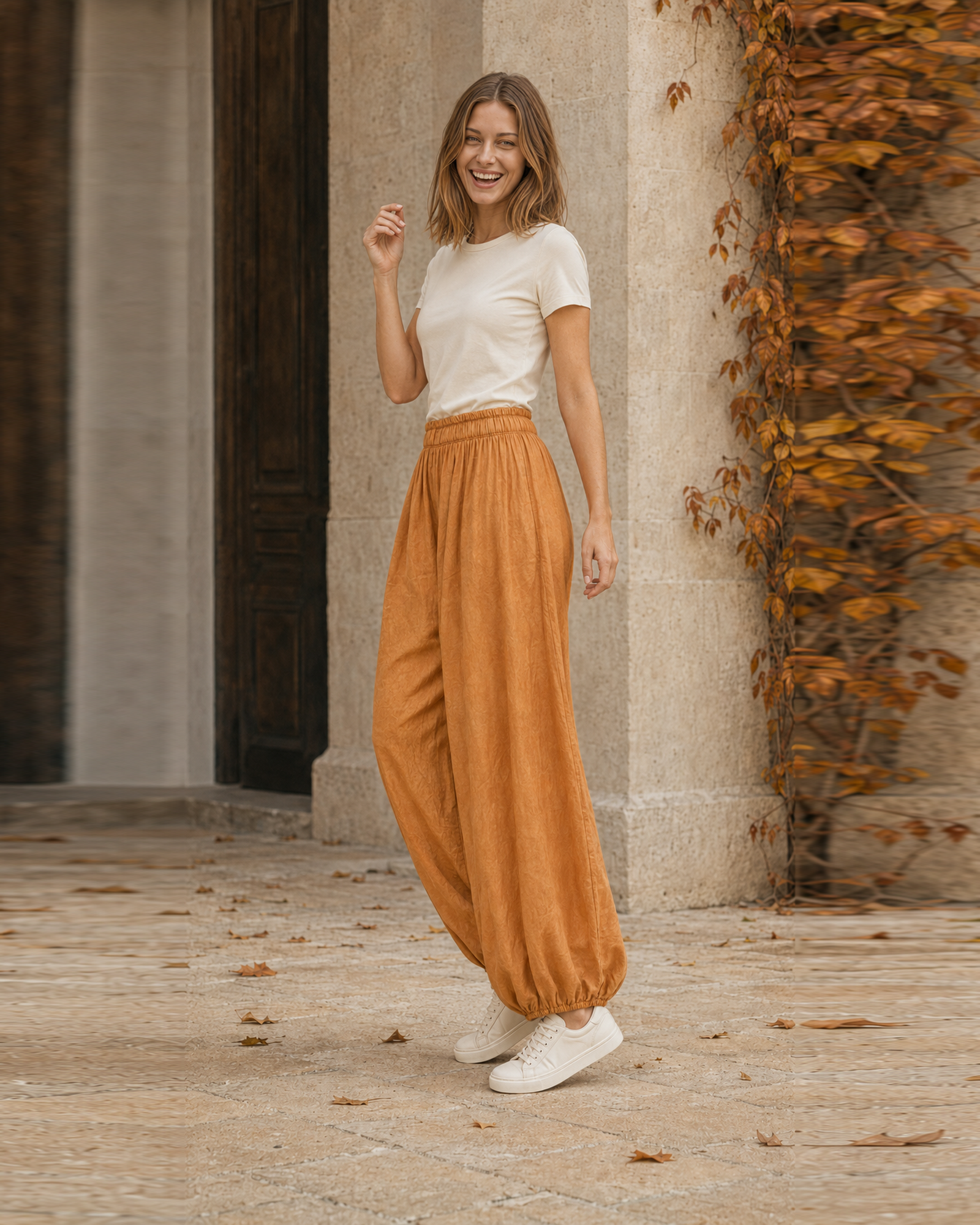 PANTALÓN JAPO-NARANJA