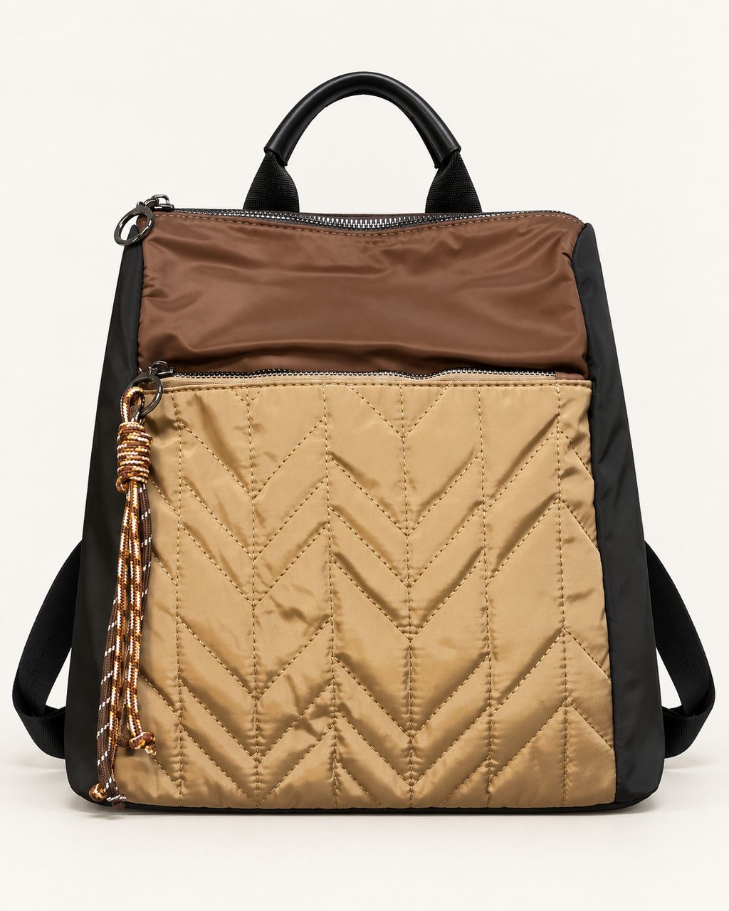 MOCHILA ACOLCHADA COMB-NEGRA