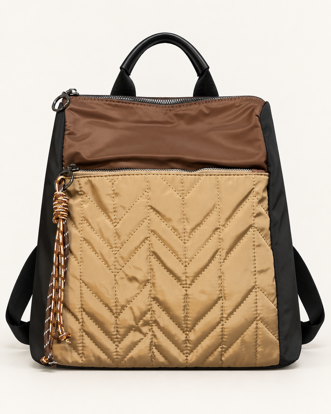 MOCHILA ACOLCHADA COMB-NEGRA