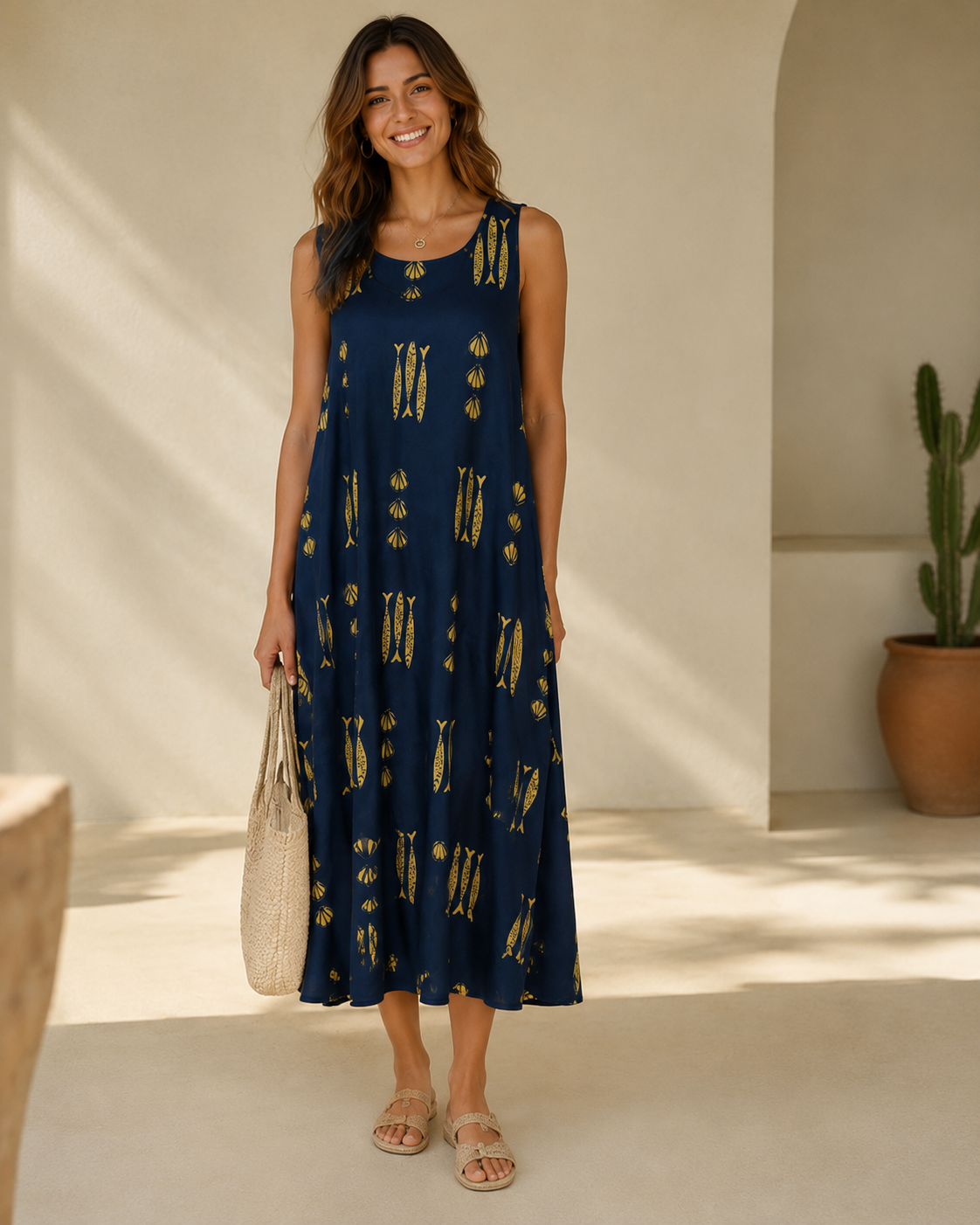 VESTIDO FISH CORTO-AZUL MARINO