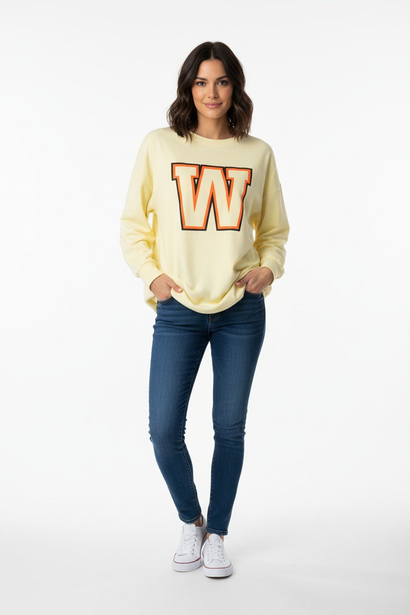 VESTIDO W/MAXISUDADERA- AMARILLO