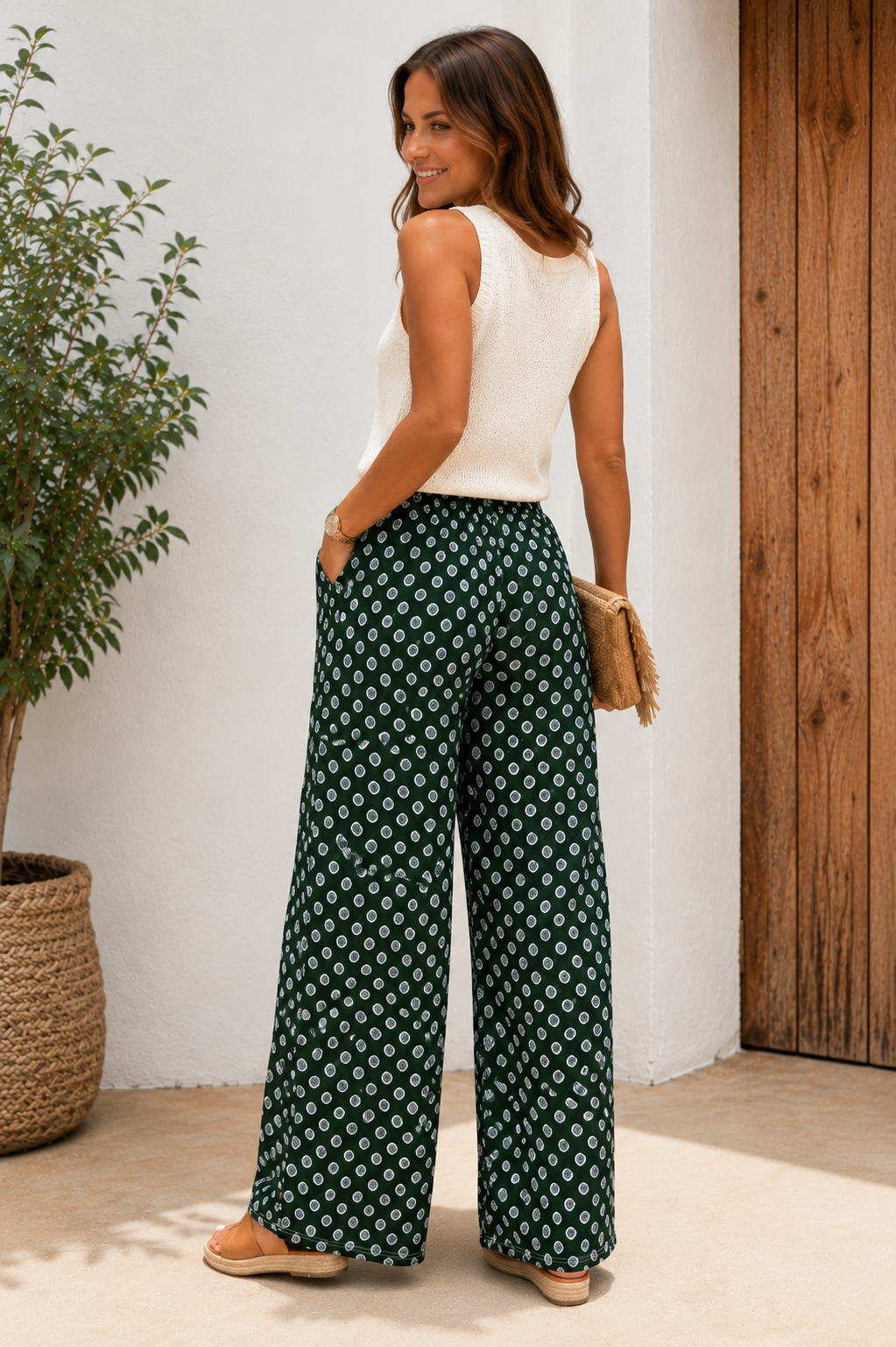 PANTALÓN CIRCULOS-VERDE