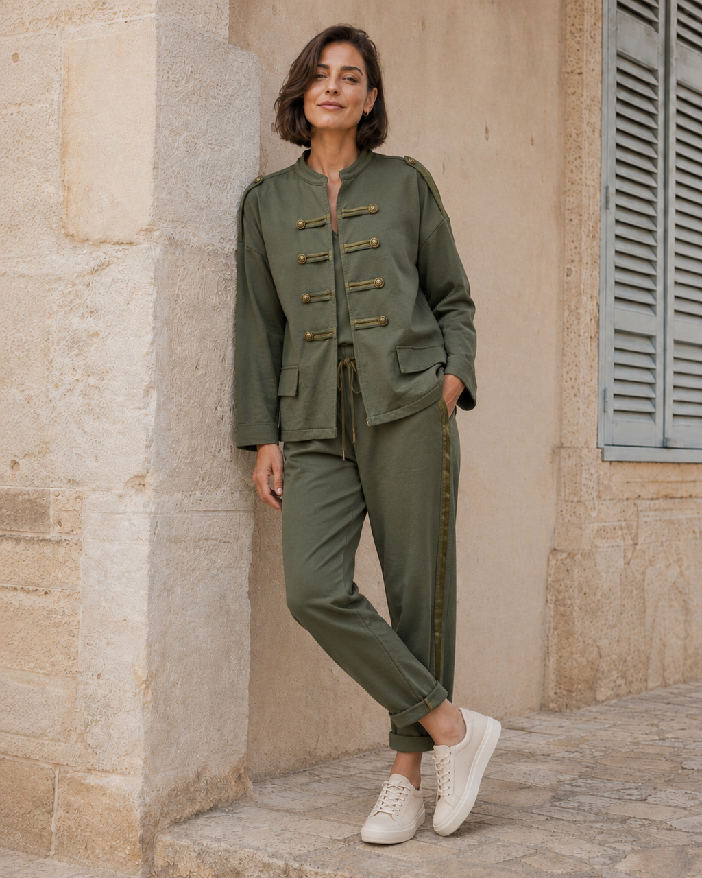 BLAZER ALGODÓN-KHAKI