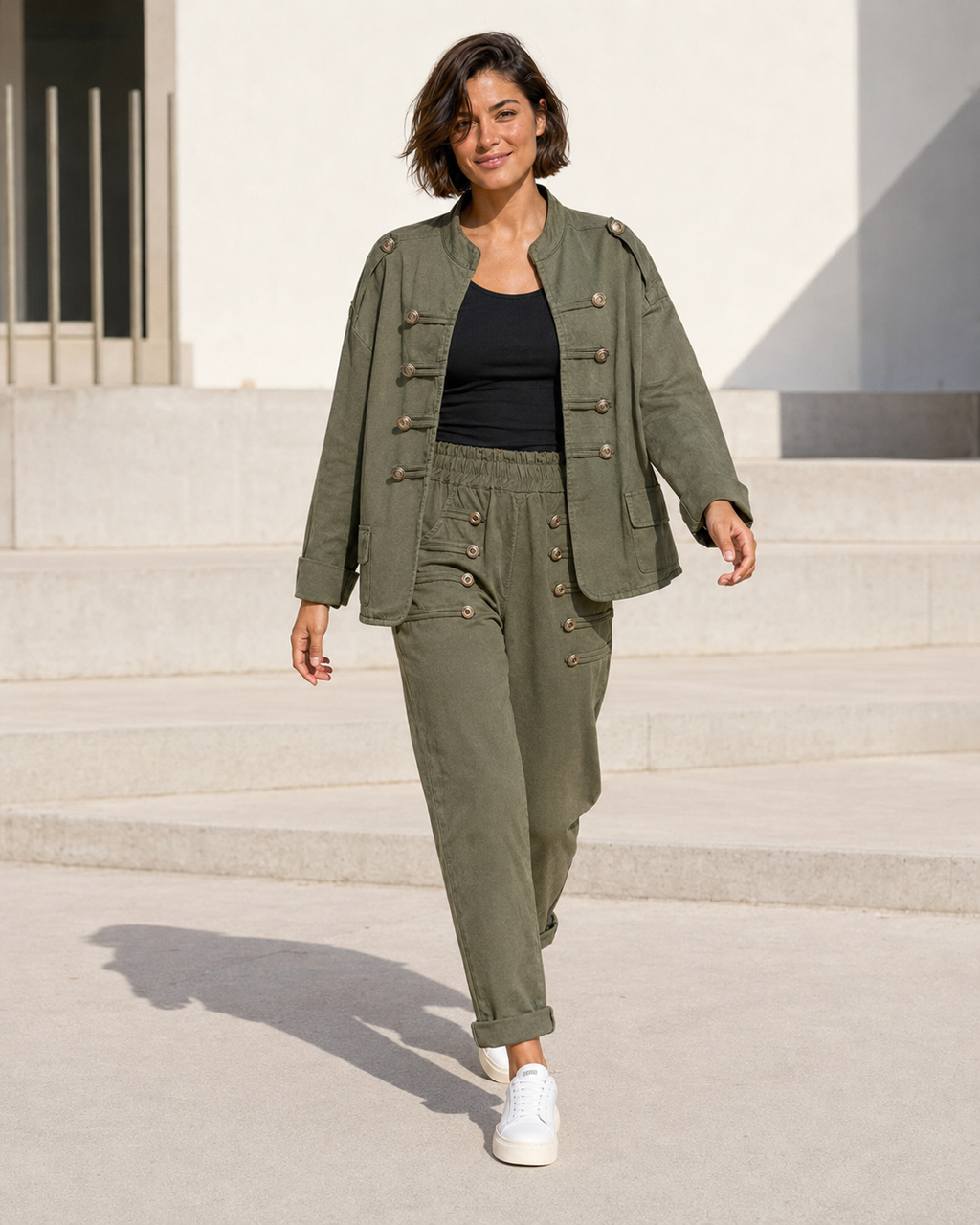 BLAZER ALGODÓN-VERDE
