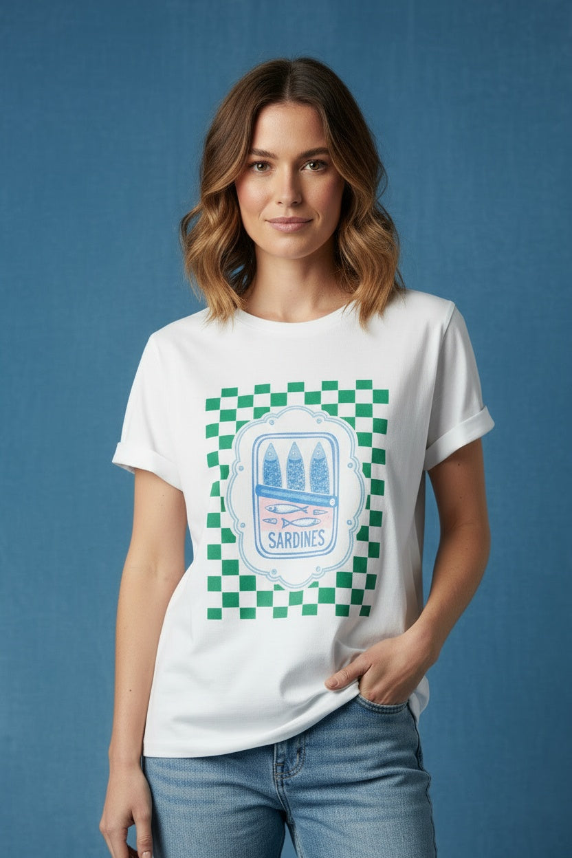 CAMISETA SARDINES LATA