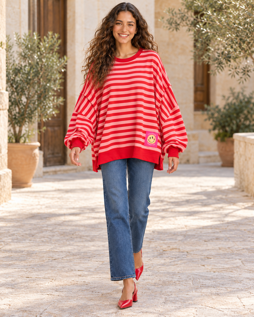 SUDADERA AZARO-ROJA