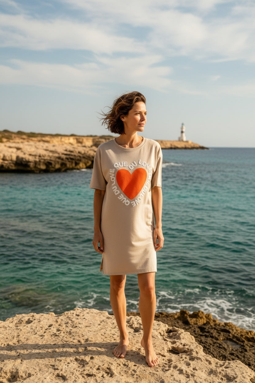 VESTIDO LOVE-BEIGE
