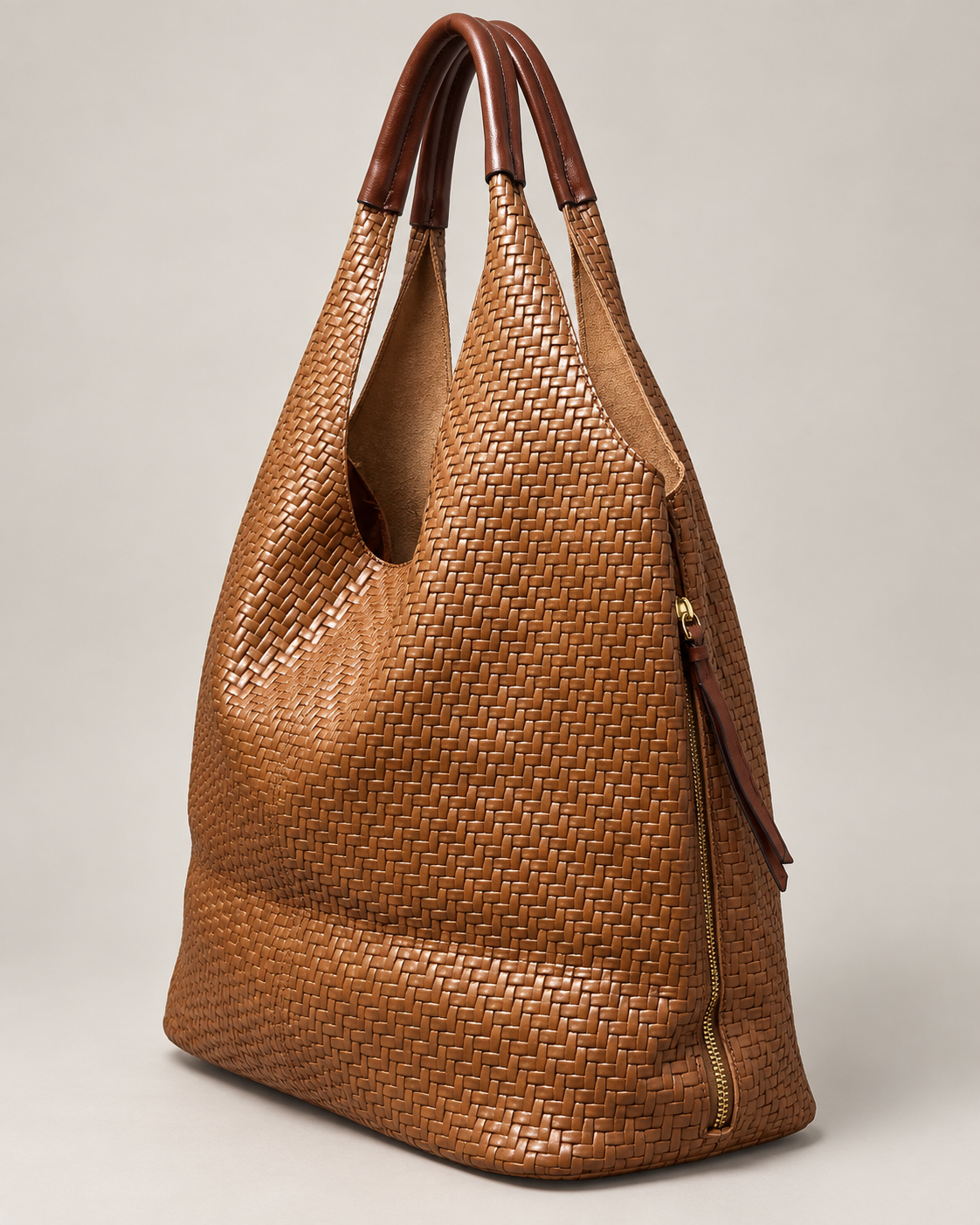 BOLSO POLIPIEL ASA-MARRÓN