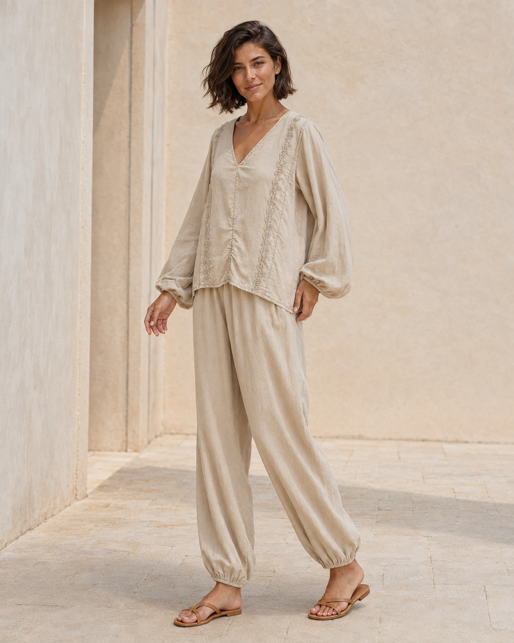 BLUSA TEN-BEIGE