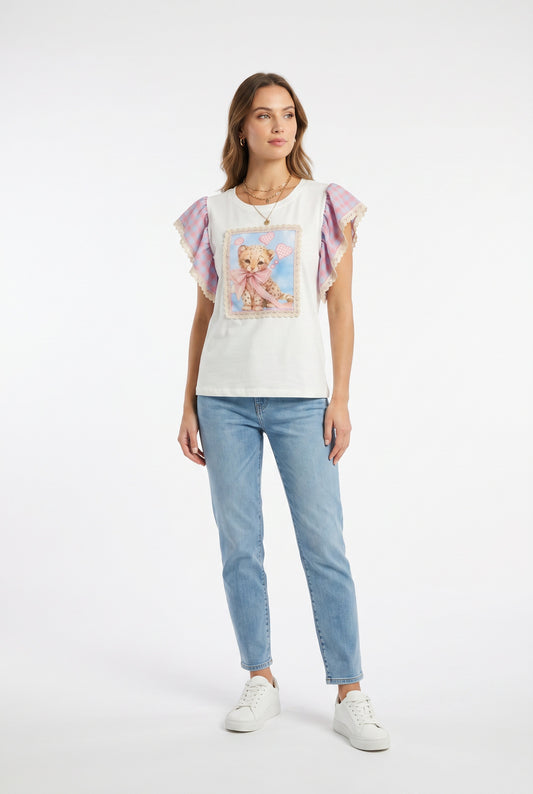 CAMISETA GATO-VOLANTE