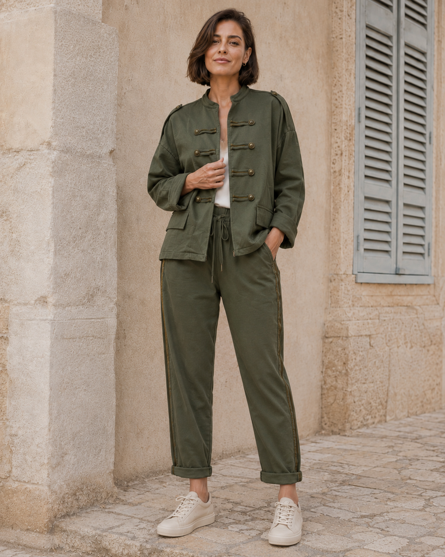 BLAZER ALGODÓN-KHAKI