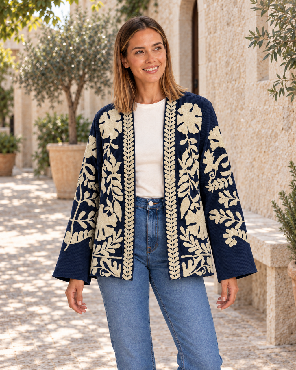 CHAQUETA PANA-AZUL