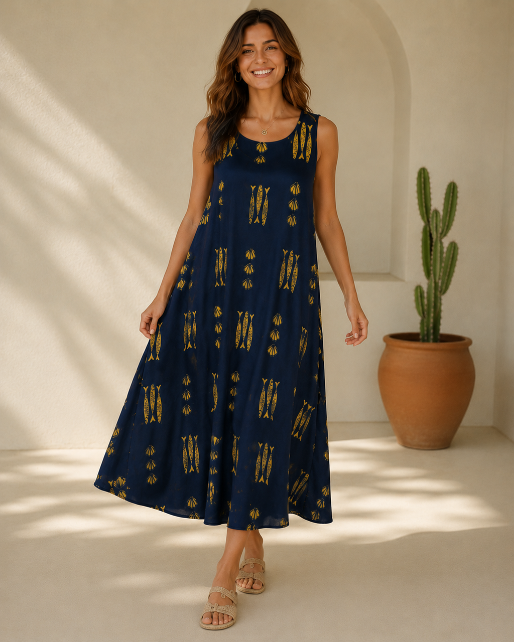 VESTIDO FISH CORTO-AZUL MARINO