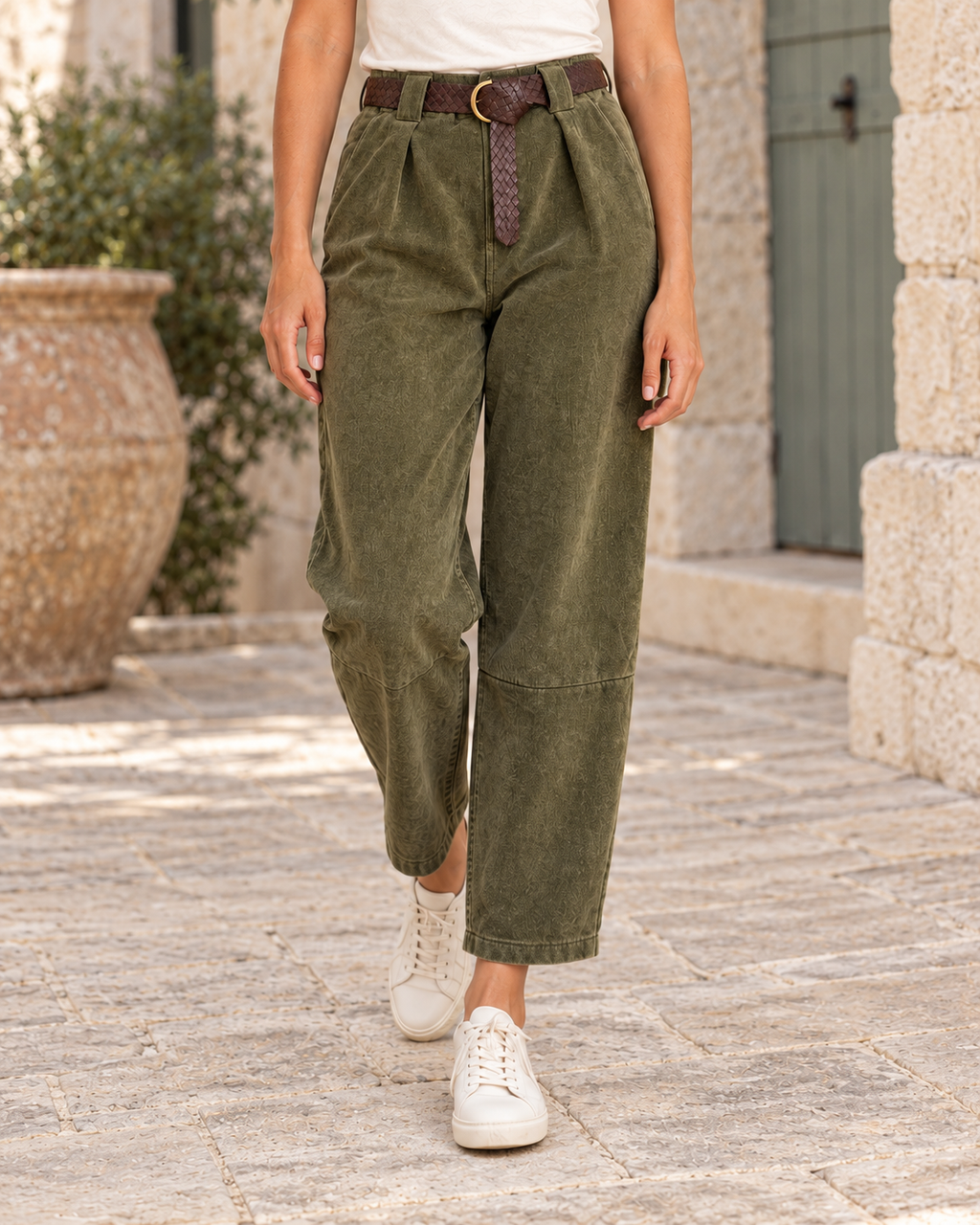PANTALÓN PANA-VERDE