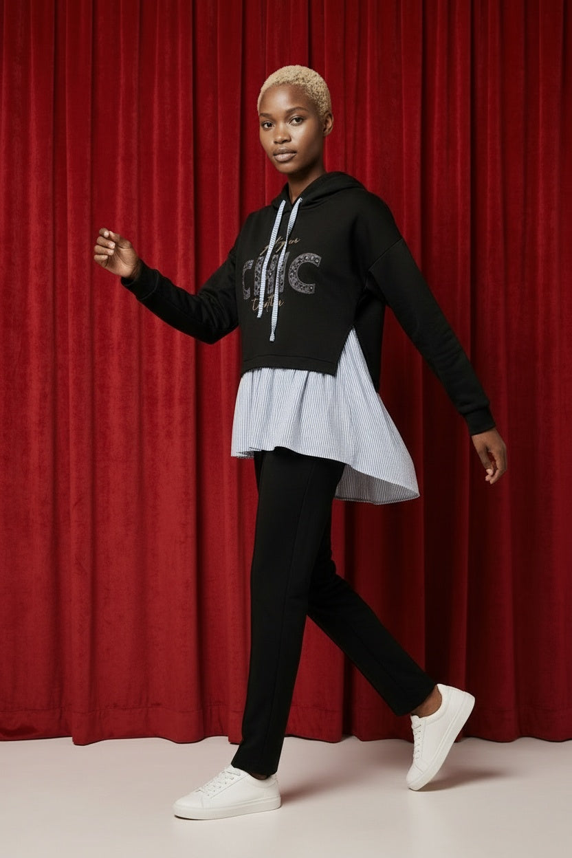 SUDADERA CHIC-NEGRA