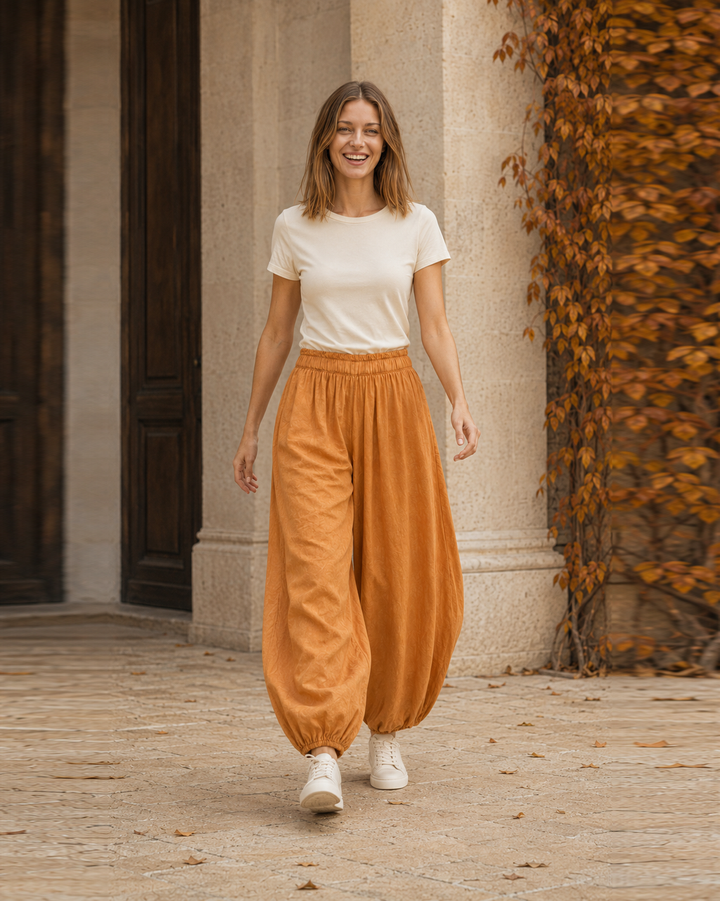 PANTALÓN JAPO-NARANJA