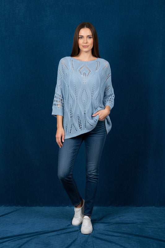 JERSEY CALADO-AZUL