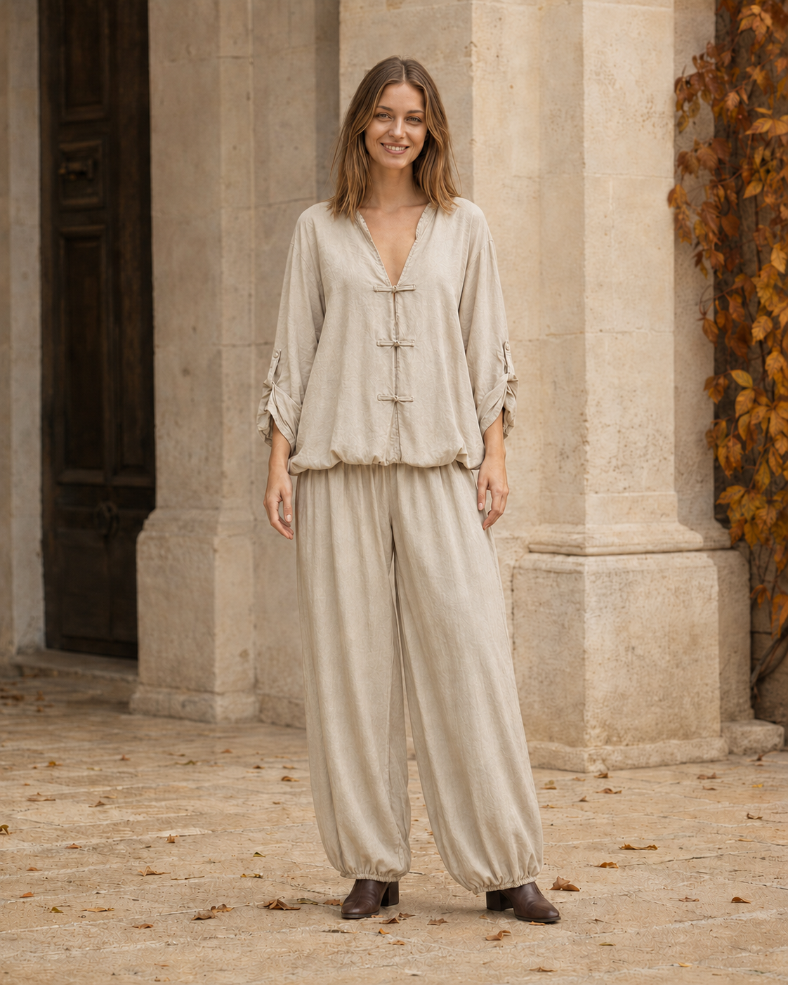 BLUSA JAPO-BEIGE