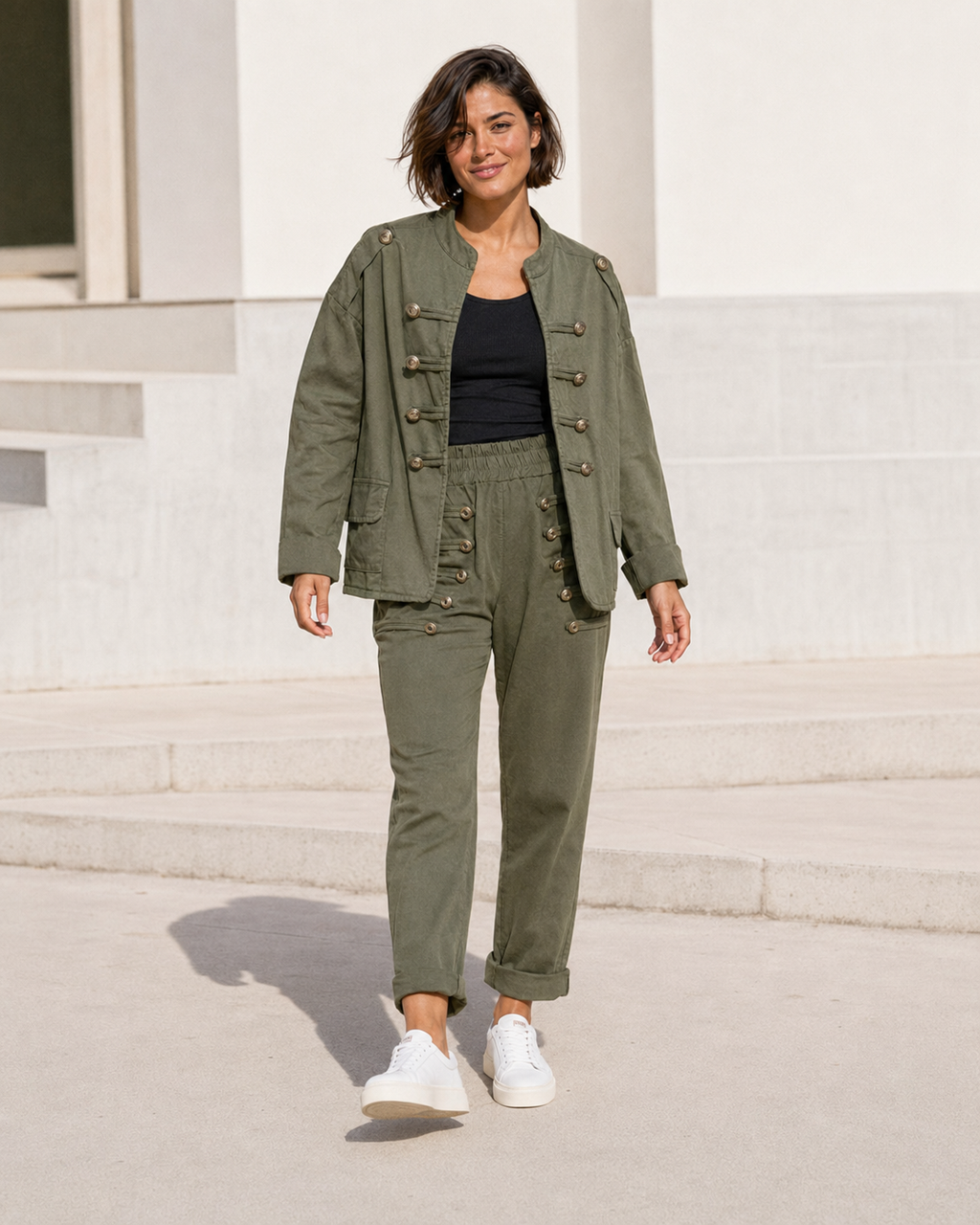 BLAZER ALGODÓN-VERDE