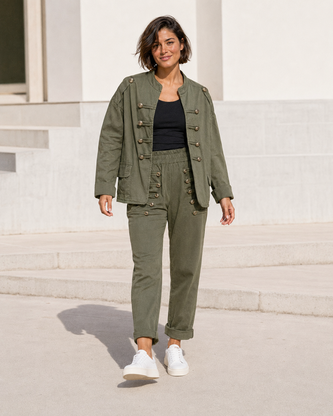 BLAZER ALGODÓN-VERDE