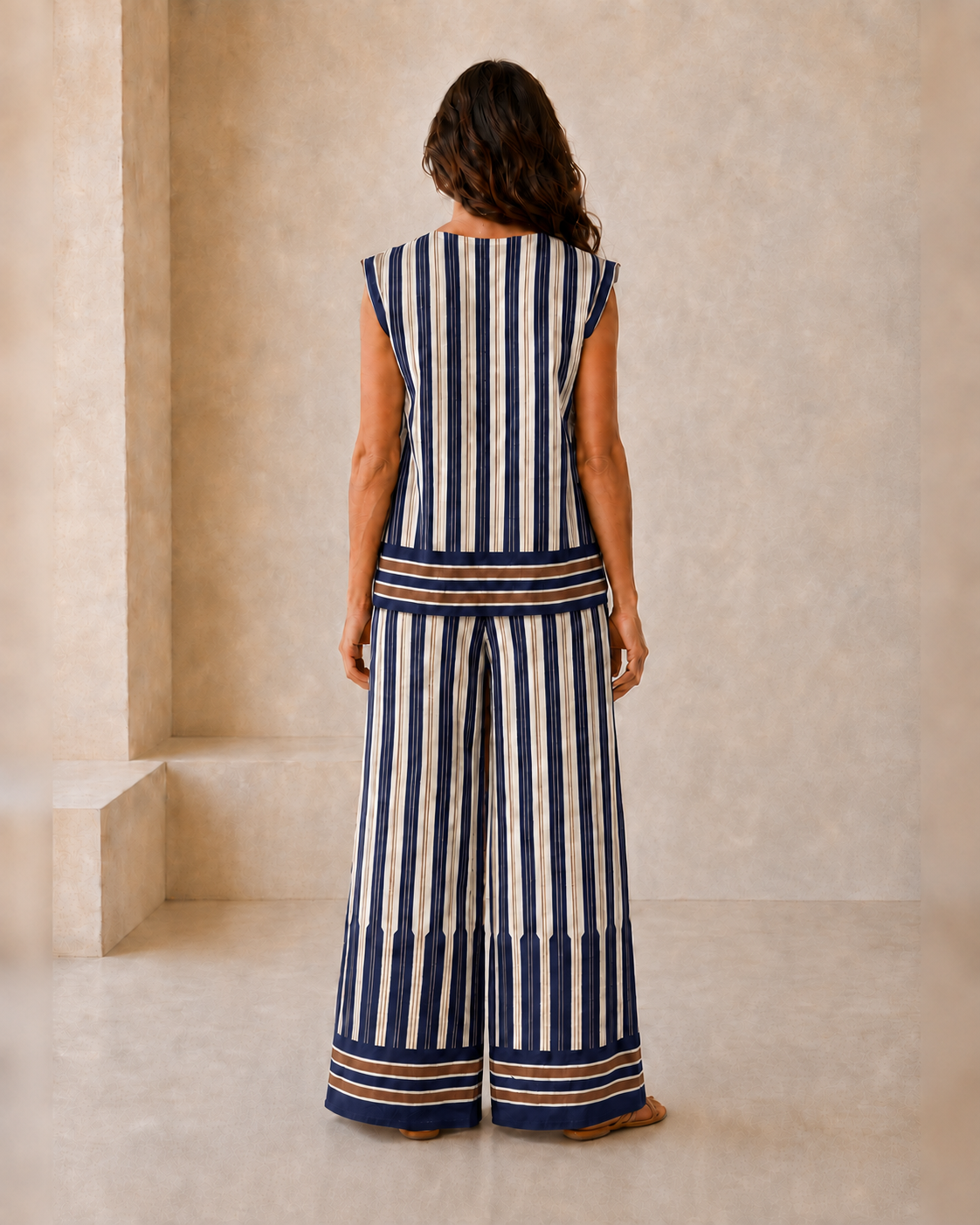 CONJUNTO RAYAS-AZUL