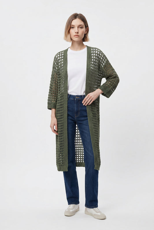 CHAQUETA CALADA-KHAKI