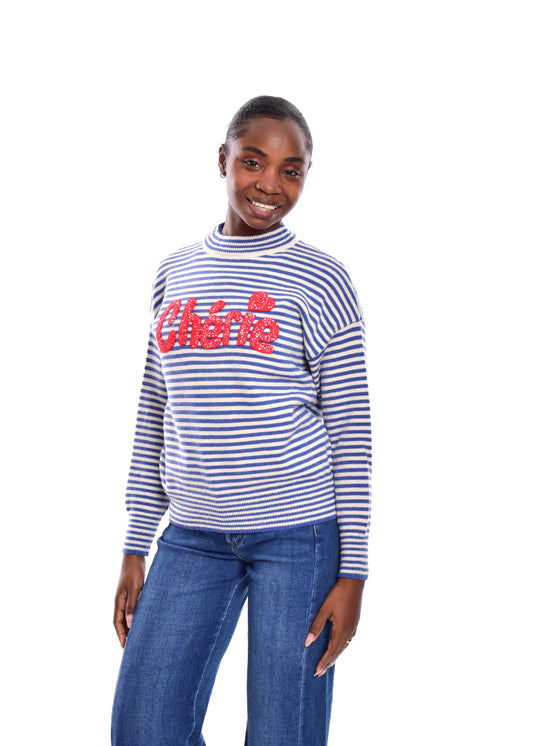 JERSEY CHERIE- AZULÓN