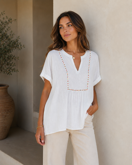 BLUSA  COS LIN- BLANCA