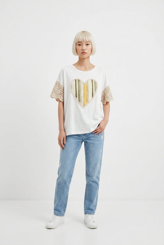 CAMISETA LOVE- VERDE