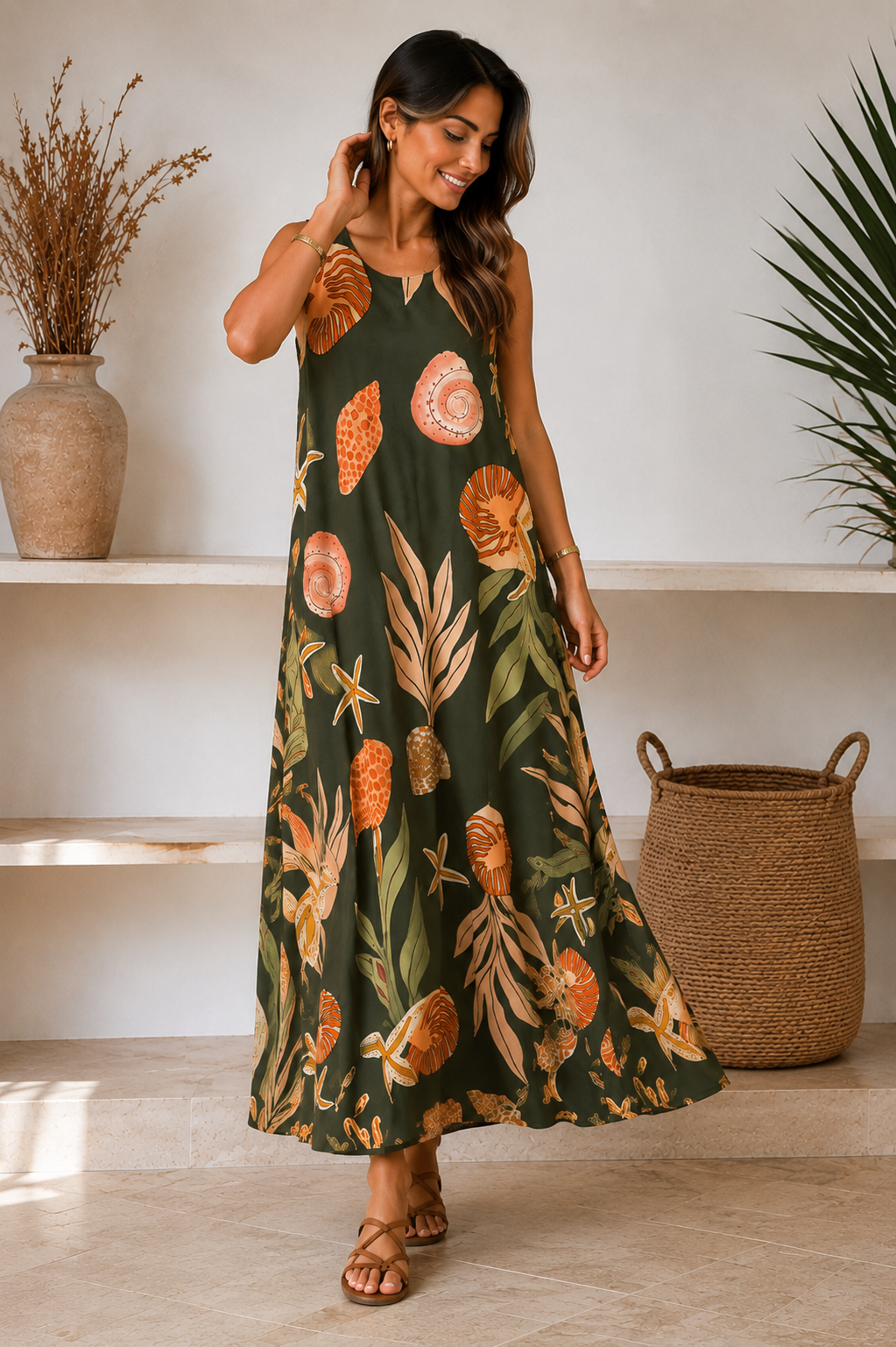 VESTIDO MARINO- KHAKI
