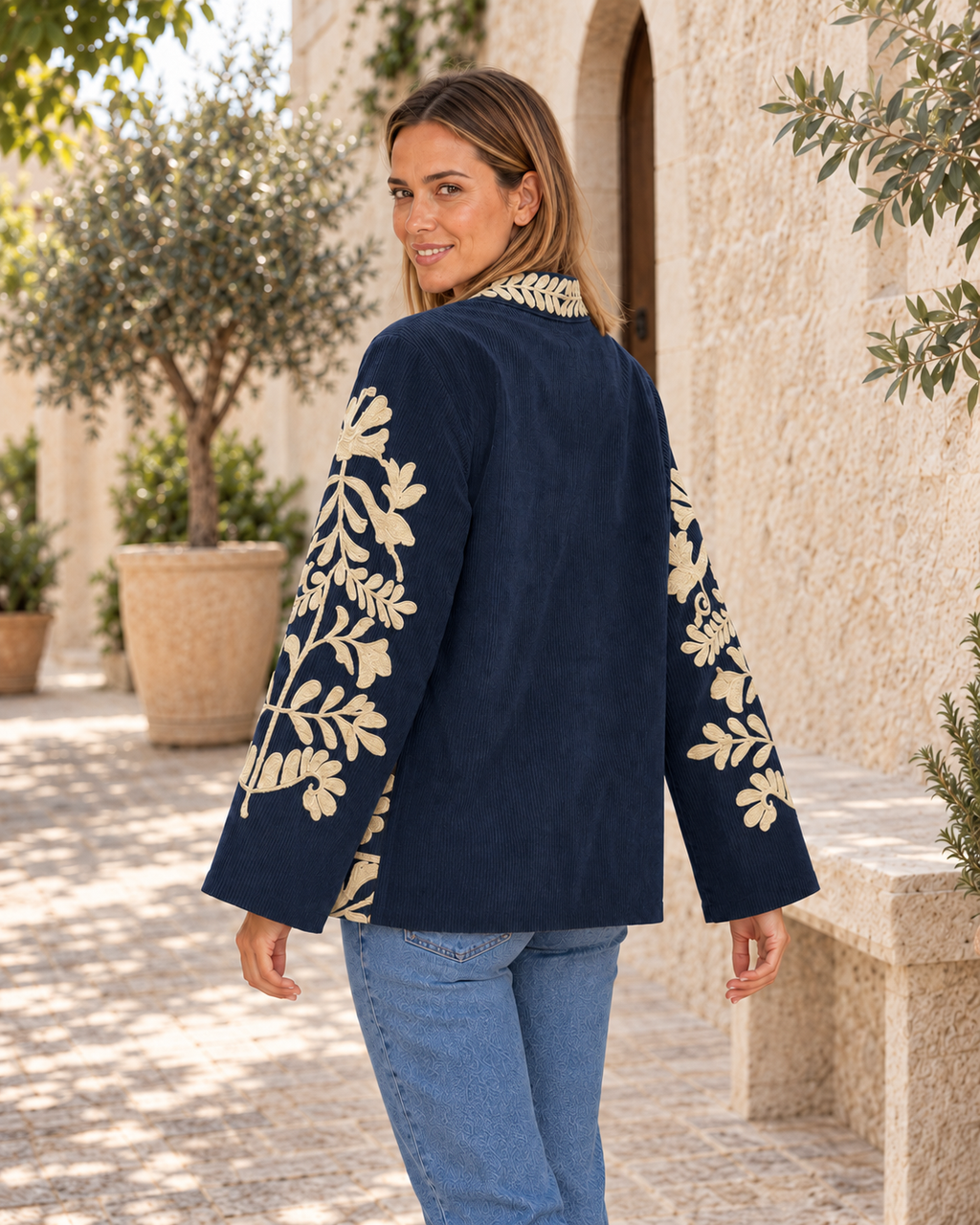 CHAQUETA PANA-AZUL