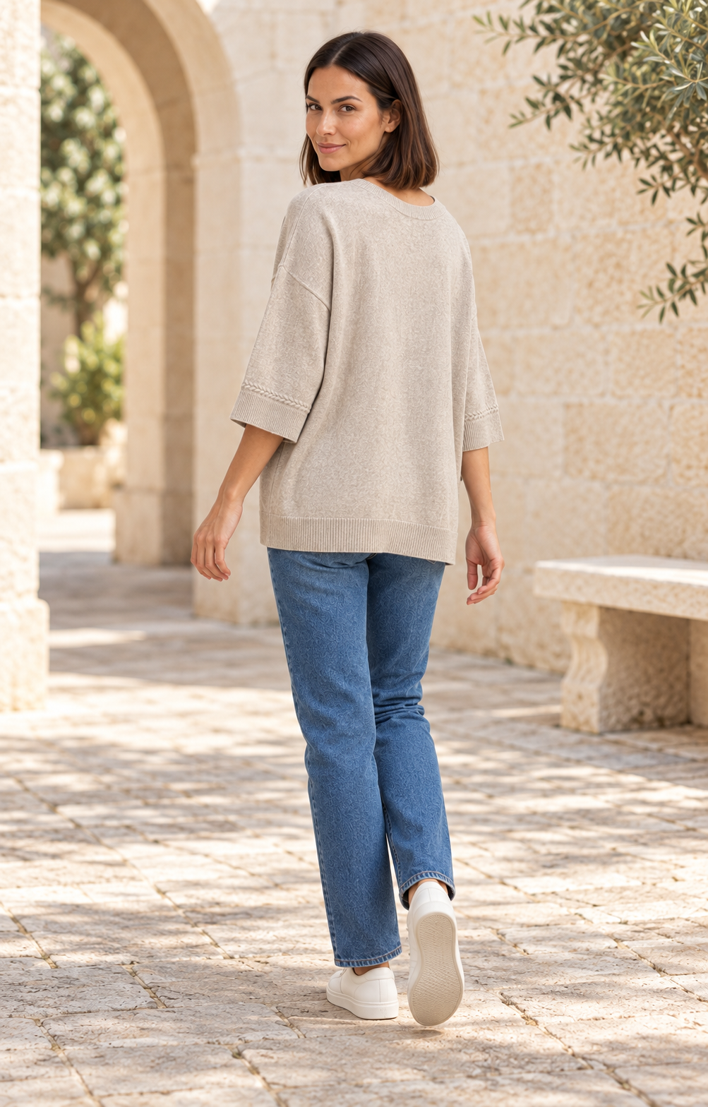 JERSEY BASIC PICO-BEIGE