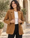 BLAZER ANTELINA TACHUELAS- CAMEL